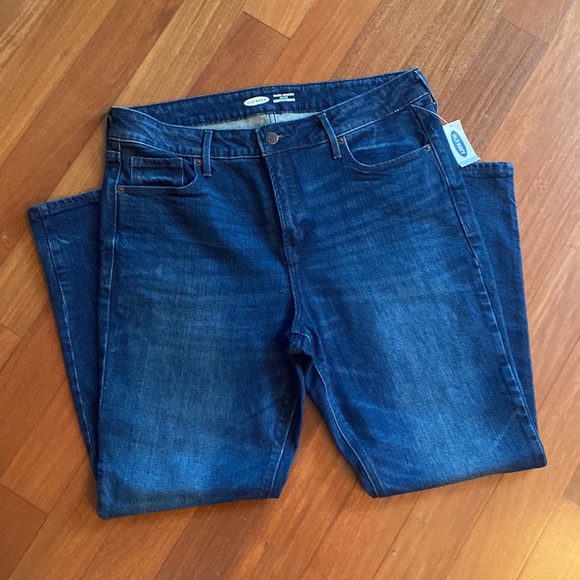 Old Navy High Rise Womens Power Straight Jeans w/Secret Slim Pockets - Sz 14 - Picture 7 of 11